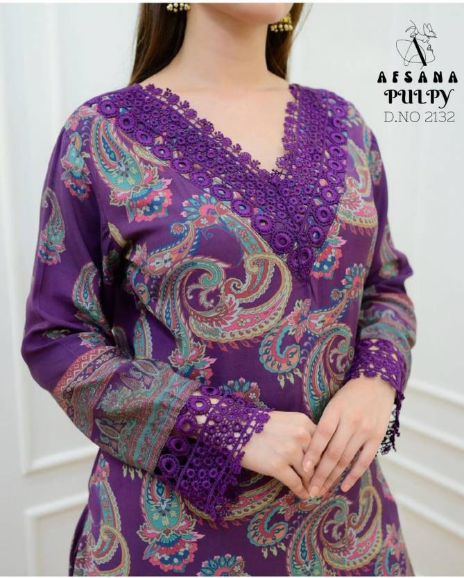 Pulpy M Print 2132 By Afsana Muslin Printed Pakistani Readymade Suits Wholesale Price In Surat
